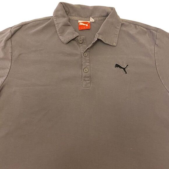 Puma Gray Polo Shirt - Picture 3 of 11